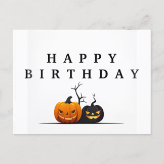 Postale Faire-part Carte d'anniversaire Halloween joyeux