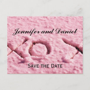 Postale Faire-part Carte d'annonce de mariage de décembre