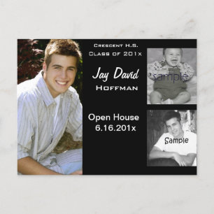 Postale Faire-part Carte d'annonce de remise de diplôme avec collage 