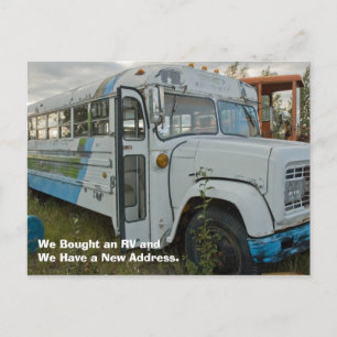 Postale Faire-part Carte de changement d'adresse : Acheté un RV