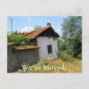Postale Faire-part Carte de changement d'adresse amusante Dilapidé Ol