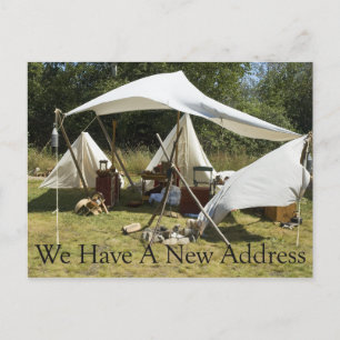 Postale Faire-part Carte de changement d'adresse - Camp