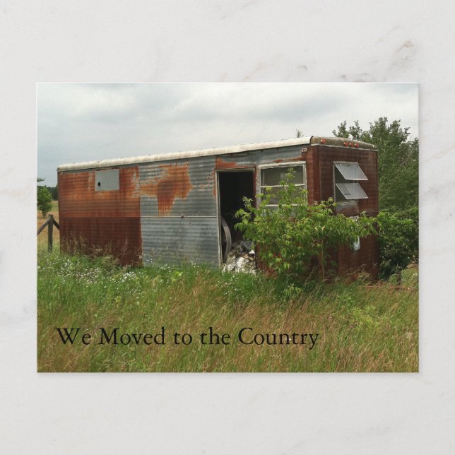 Postale Faire-part Carte de changement d'adresse : Déménagé dans le p (Devant)