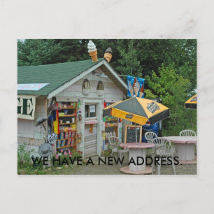 Postale Faire-part Carte de changement d'adresse : Northwoods Ice Cre