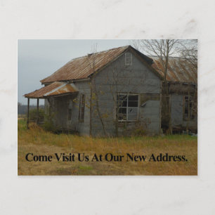 Postale Faire-part Carte de changement d'adresse : Venez nous rendre