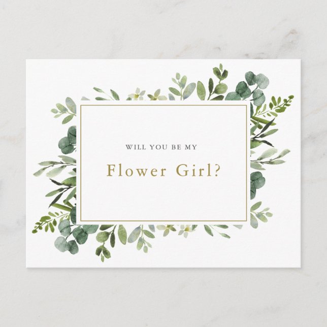 Postale Faire-part Carte de demande "Veux-tu être ma fille d'honneur" (Devant)