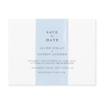 Carte de mariage simple aquarelle Save The Date