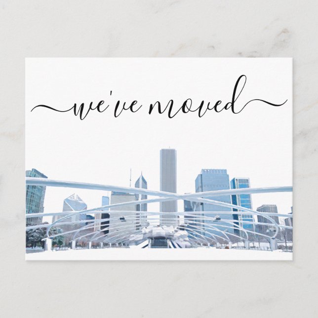 Postale Faire-part Carte de notification de déménagement du bureau de (Devant)