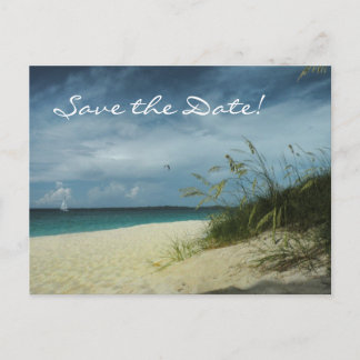 Postale Faire-part Carte de préavis de mariage à la plage