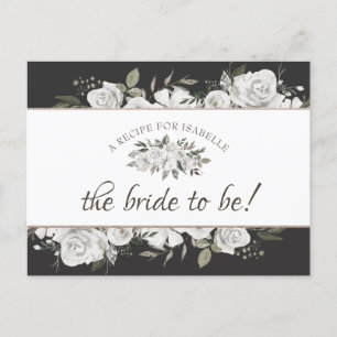 Postale Faire-part Carte de recette vintage "Cherish Floral" pour la 