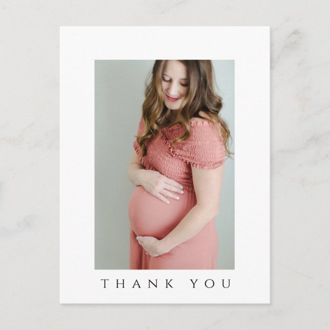 Postale Faire-part Carte de remerciement pour Baby Shower (Devant)