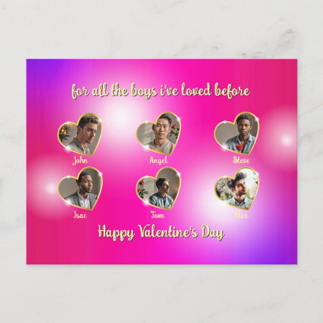 Postale Faire-part Carte de Saint-Valentin coquine pour les garçons p (Devant)