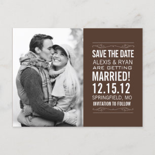 Postale Faire-part Carte de sauvegarde de date
