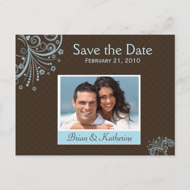 Postale Faire-part Carte de sauvegarde de date (Devant)