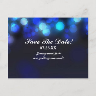 Postale Faire-part Carte de sauvegarde de date de mariage à ciel bleu