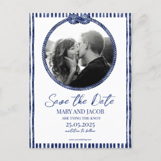 Postale Faire-part Carte de sauvegarde de date de navigation côtière