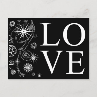 Postale Faire-part Carte de sauvegarde de date personnalisée noir et
