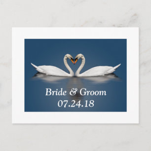 Postale Faire-part Carte de sauvegarde des dates de mariage Couple de