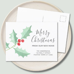Postale Faire-part Carte de vœux de déménagement pour Noël