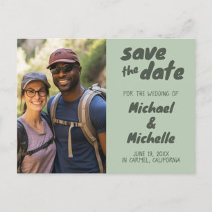 Postale Faire-part Carte d'invitation de mariage avec photo personnal