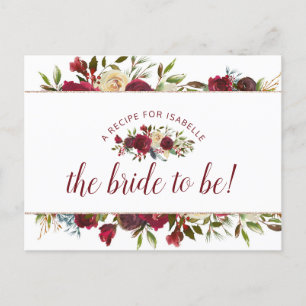Postale Faire-part Carte Mistletoe Manor Winter Bride to Be Recette