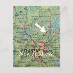 Postale Faire-part Changement de carte d'adresse
