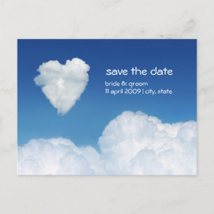 Postale Faire-part Cloud Neuf - Enregistrer la carte Date