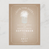 De carte de grange de pot de maçon du souffle du