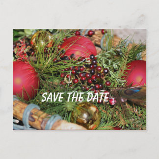 Postale Faire-part Enregistrer La Date Balls Beads Greens Carte Posta