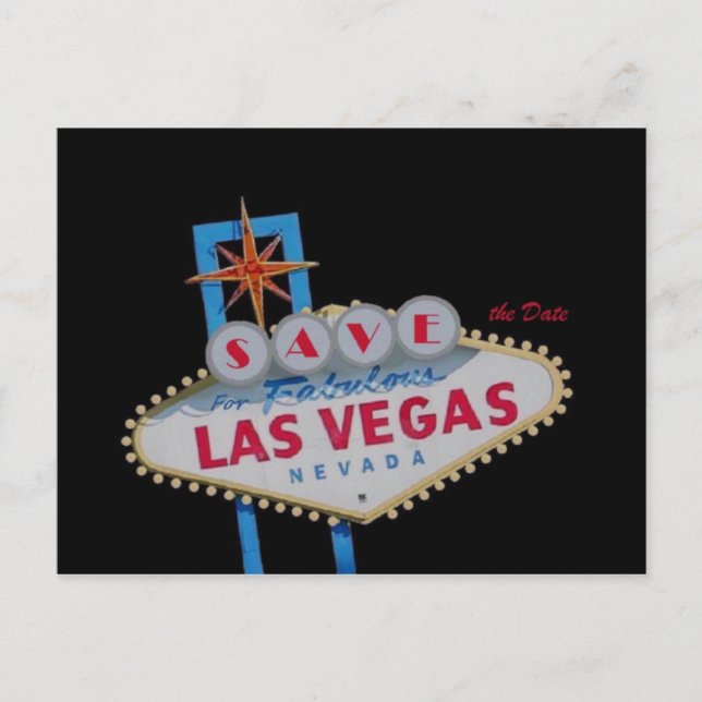 Postale Faire-part ENREGISTRER la date pour Fabulous Las Vegas carte  (Devant)