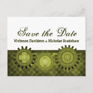 Postale Faire-part Équipements Steampunk Enregistrer la date Carte po