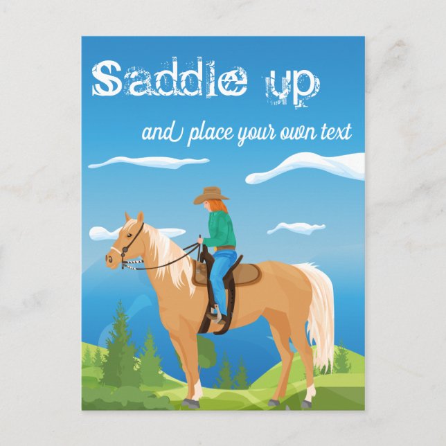 Postale Faire-part Événement d'équitation - Carte d'invitation (Devant)