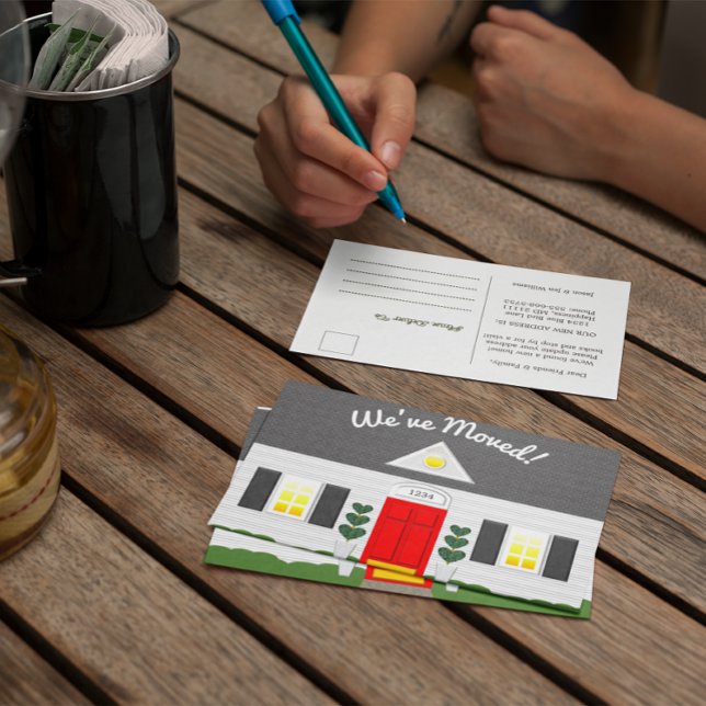 Postale Faire-part Facture de la maison Nouvelle adresse Carte postal (Créateur téléchargé)