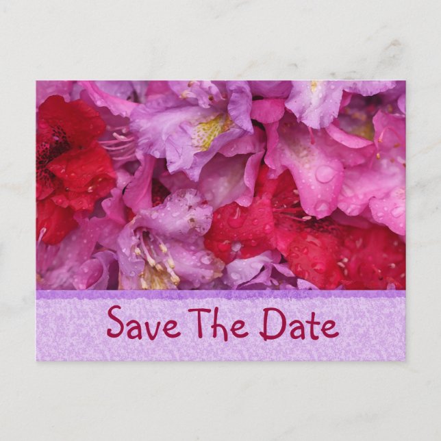 Postale Faire-part Fancy Flora EnregistrerLa Carte Date (Devant)