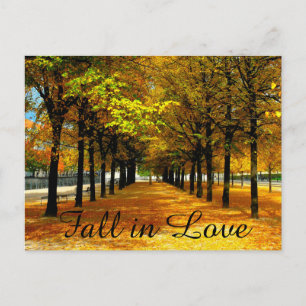 Postale Faire-part Feuilles Automne Enregistrer La Carte Date Post