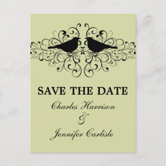 Postale Faire-part Inséparable de la menthe saute la date Carte posta