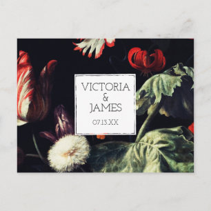 Postale Faire-part Jardin de minuit Carte de sauvegarde de la date