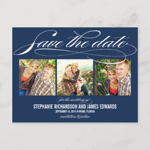 Postale Faire-part Magnifique carte de sauvegarde de date de mariage