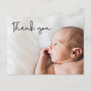 Postale Faire-part Merci Carte Personnalisée Photo Baby shower