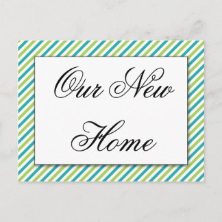Postale Faire-part Notre nouvelle maison, nous avons déplacé la carte