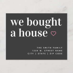 Postale Faire-part Nous avons acheté une carte de voeux simple pour a