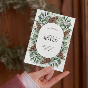 Postale Faire-part Nous avons déménagé Carte d'annonce de cône de sap