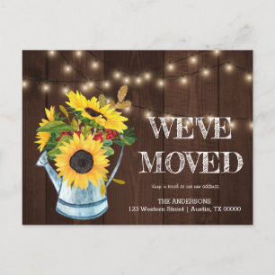 Postale Faire-part NOUS AVONS DÉMÉNAGÉ, changement d'adresse carte po