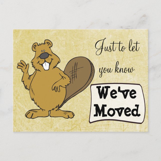 Postale Faire-part Nous avons déplacé Squirrel Nouvelle Adresse Carte (Devant)