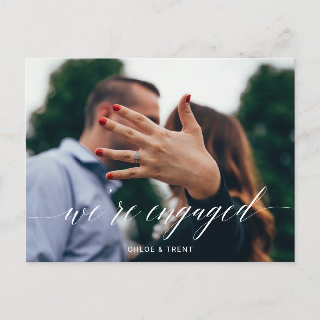 Postale Faire-part Nous sommes fiancés Carte de déclaration de fiança (Devant)