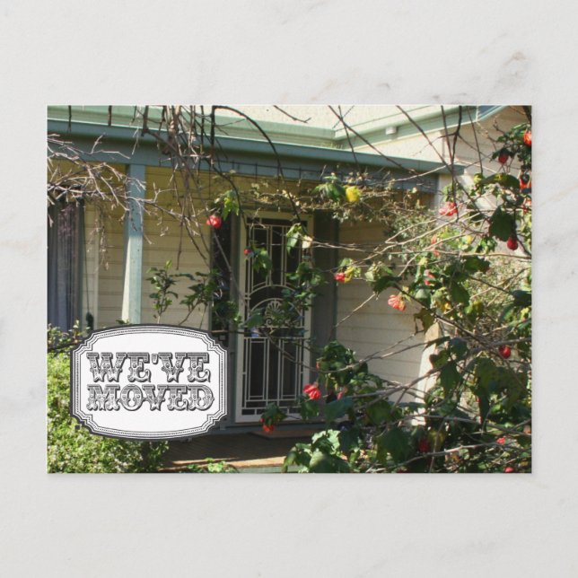 Postale Faire-part Nouvelle adresse Moving House Home Photo Carte pos (Devant)