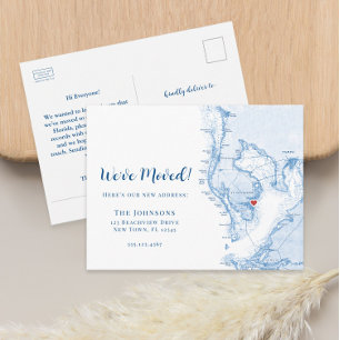 Postale Faire-part Nouvelle carte de déplacement de la maison St. Pet