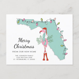 Postale Faire-part Nouvelle carte de Floride de maison de Noël Flaman