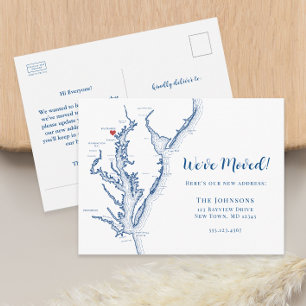 Postale Faire-part Nouvelle Maison Baltimore Maryland Carte Déménagem