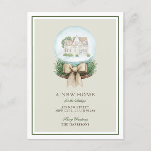 Postale Faire-part Nouvelle Maison Pour Les Fêtes Annonce Carte Posta